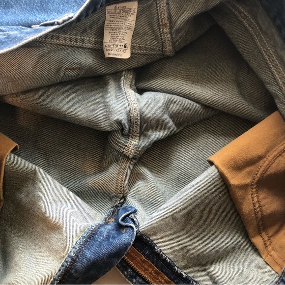 Carhartt Classic Relaxed-Fit Blue Jeans Denim Pants Men’s Size W42/L32 Casual - Picture 8 of 16